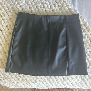 Vegan Leather Skirt